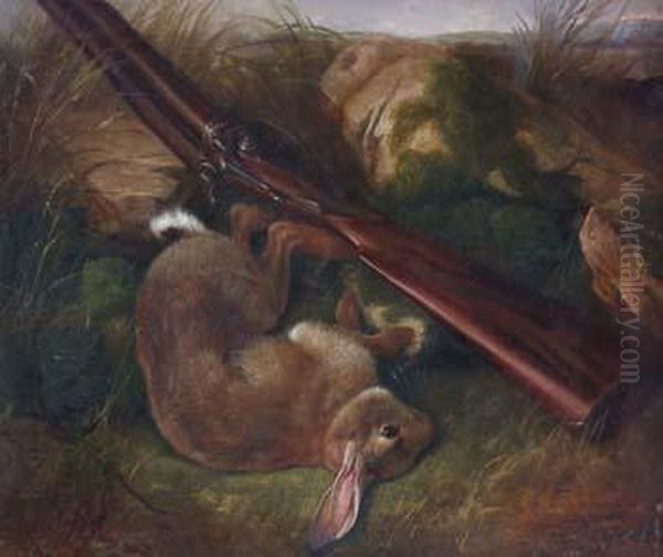 Still Life Game
Study Of A Shotgun And Rabbit Oil Painting by Colin Graeme Roe