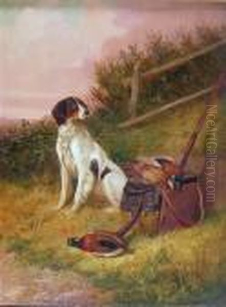 Waiting For Master Oil Painting by Colin Graeme Roe