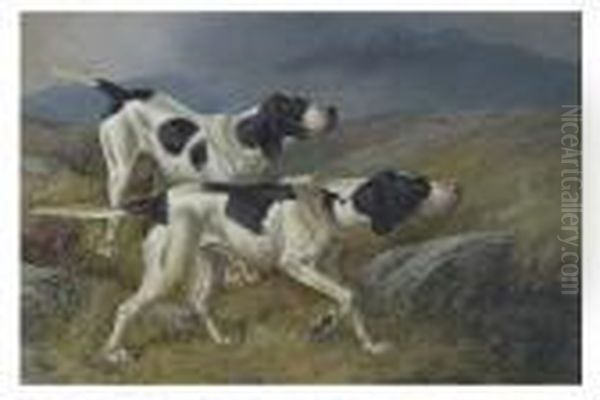 Pointers Oil Painting by Colin Graeme Roe