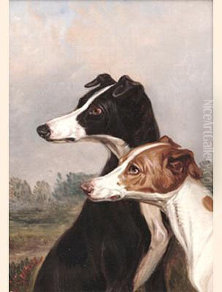 Deer Hounds; Greyhounds Oil Painting by Colin Graeme Roe