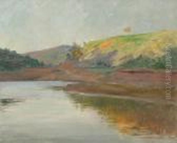 Paisaje Fluvial. Oil Painting by Luis Graner Arrufi