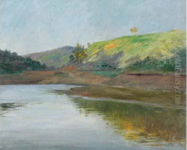 Bord De Riviere Et Colline by Luis Graner Arrufi