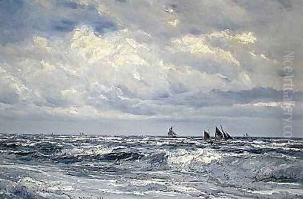 Looking out to Sea 1888 Oil Painting by Henry Moore