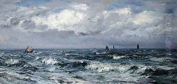 Squally Weather South Coast Oil Painting by Henry Moore