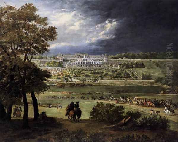 The New Château at Saint-Germain-en-Laye Oil Painting by Adam Frans van der Meulen