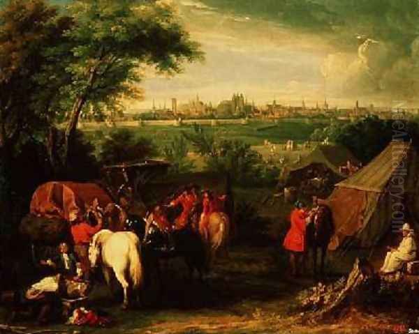 The Siege of Tournai by Louis XIV Oil Painting by Adam Frans van der Meulen