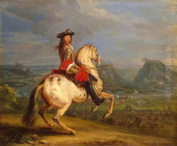 Louis XIV at the Taking of Besancon Oil Painting by Adam Frans van der Meulen