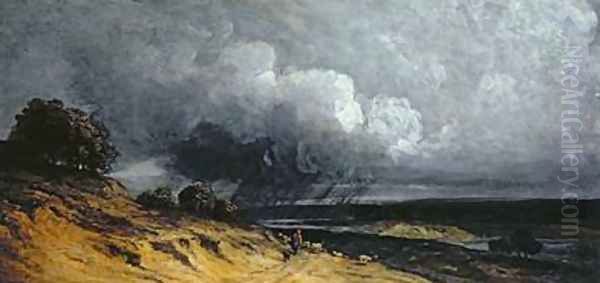 Storm near Montmartre Oil Painting by Georges Michel