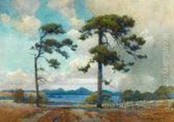 Passing Showers, Near Point Lobos by Percy Gray