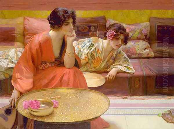 Idle Hours Oil Painting by Henry Siddons Mowbray