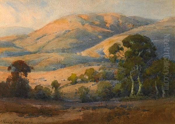 Marin County Hills Oil Painting by Percy Gray