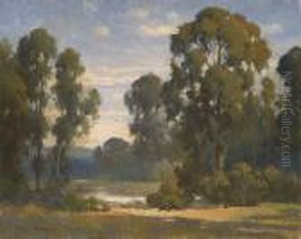 California Landscape Oil Painting by Percy Gray