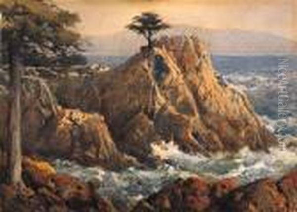 The Lone Cypress Oil Painting by Percy Gray