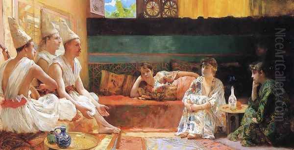 The Calenders Oil Painting by Henry Siddons Mowbray