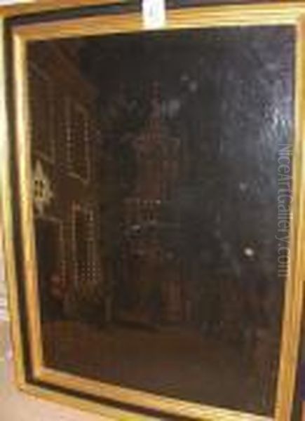 Cremorne Gardens At Night, Signed, Oil Oncanvas Oil Painting by Walter Greaves