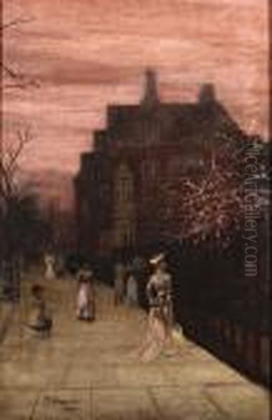 The Promenade Oil Painting by Walter Greaves