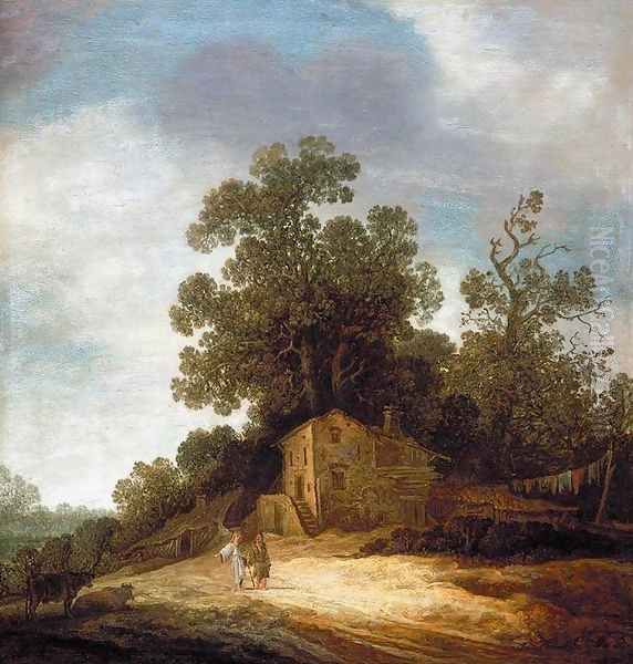 Pastoral Landscape with Tobias and the Angel Oil Painting by Pieter de Molyn