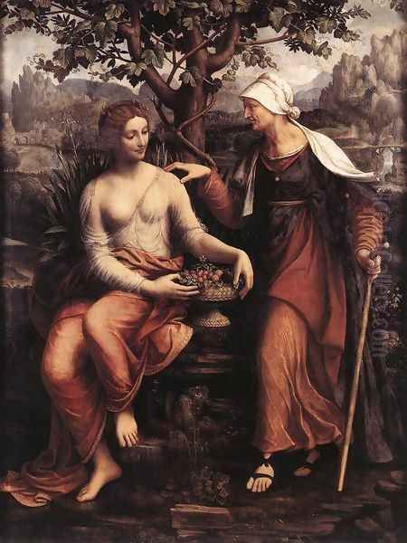 Pomona and Vertumnus 1517-20 Oil Painting by Francesco Melzi