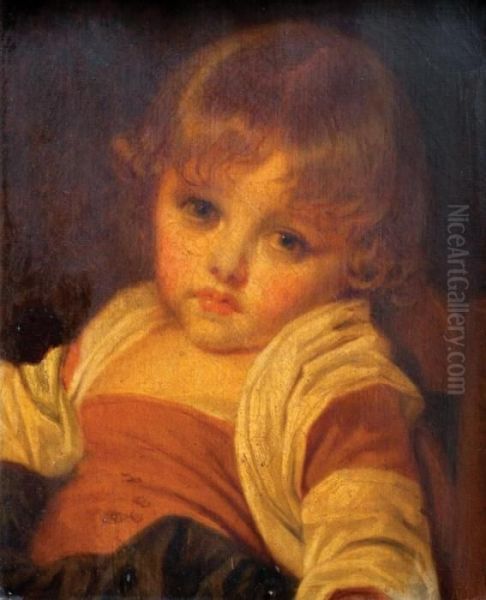 Nina Oil Painting by Jean Baptiste Greuze