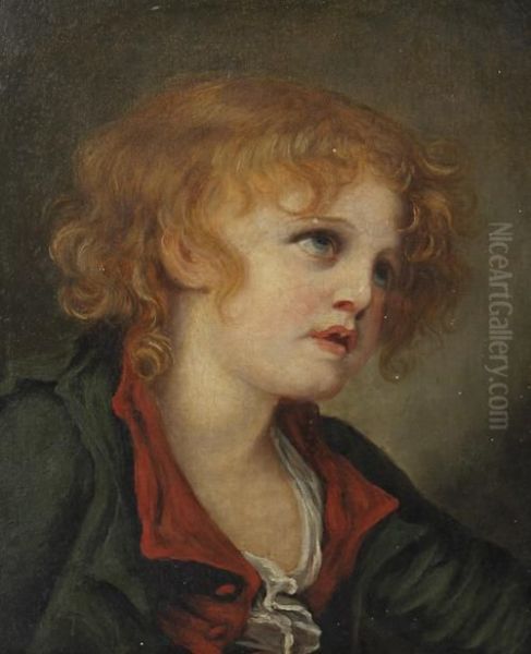 Portrait Of A Young Boy Oil Painting by Jean Baptiste Greuze