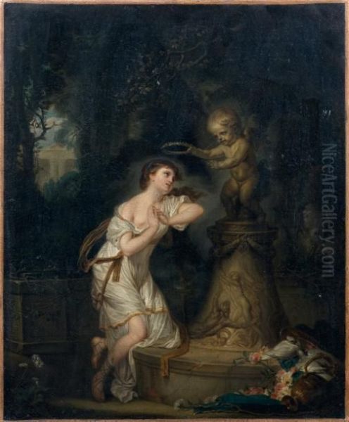 L'offrande A L'amour Oil Painting by Jean Baptiste Greuze