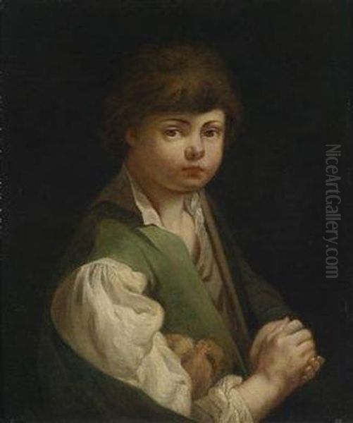 Portrait Of A Boy Oil Painting by Jean Baptiste Greuze