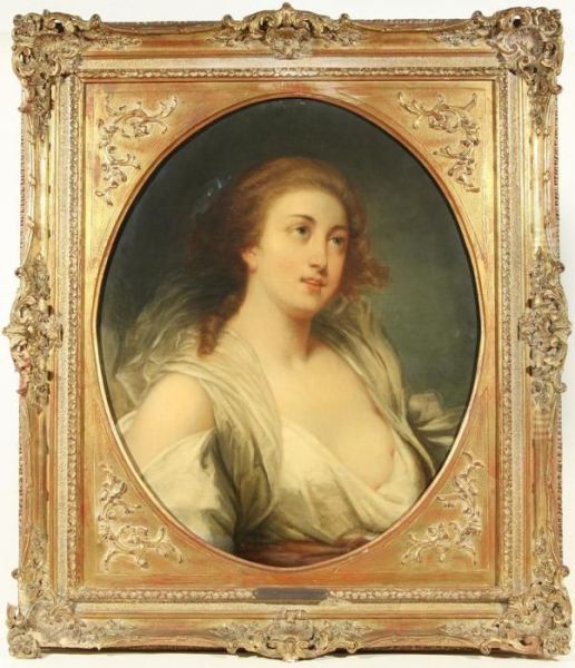 Young Maiden Oil Painting by Jean Baptiste Greuze