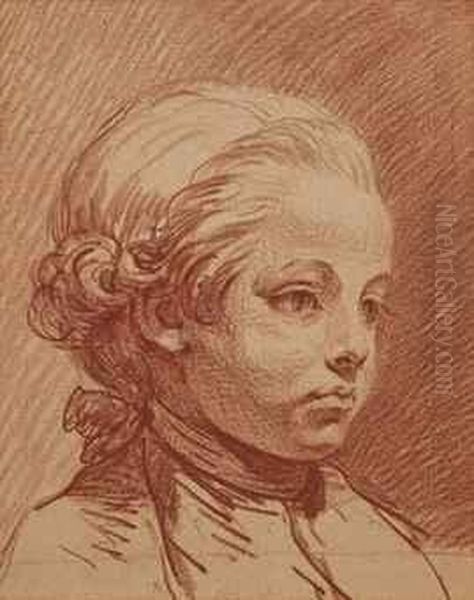 Portrait D'alexandre Brongniart, Enfant Oil Painting by Jean Baptiste Greuze