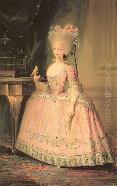 Carlota Joquina, Infanta of Spain and Queen of Portugal Oil Painting by Mariano Salvador Maella