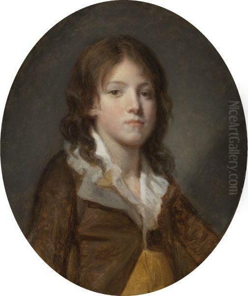 Portrait Of A Boy Oil Painting by Jean Baptiste Greuze