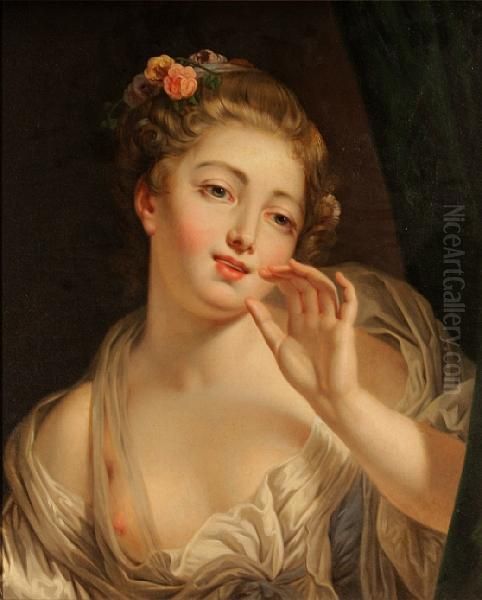 La Voluptueuse Oil Painting by Jean Baptiste Greuze