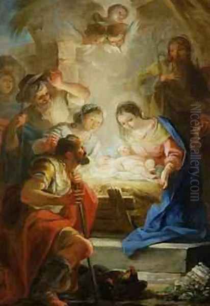 Adoration of the Shepherds Oil Painting by Mariano Salvador Maella