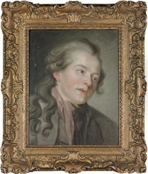 Head Of A Man Oil Painting by Jean Baptiste Greuze