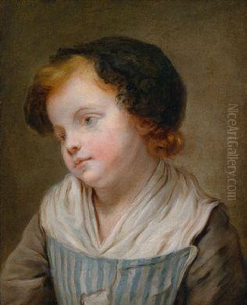 Nachfolger Bildnis Eines Madchens Oil Painting by Jean Baptiste Greuze