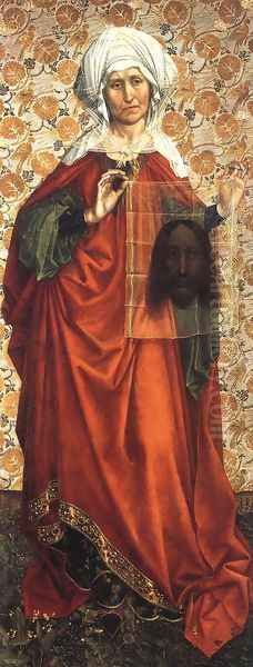 St Veronica c. 1410 Oil Painting by Robert Campin