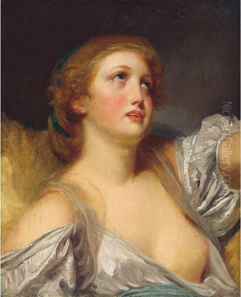 Ritratto Di Fanciulla Oil Painting by Jean Baptiste Greuze