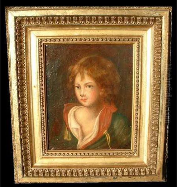 Portrait Denfant Oil Painting by Jean Baptiste Greuze