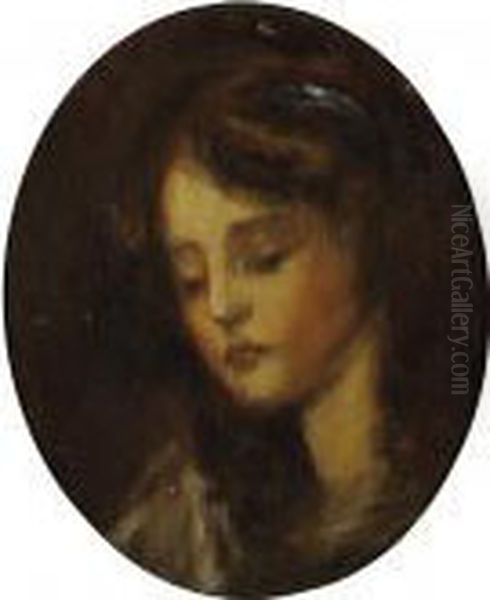 Portrait Of A Girl Oil Painting by Jean Baptiste Greuze