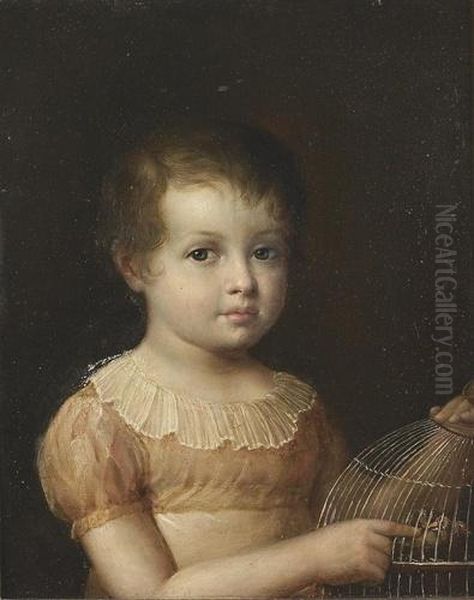 Umkreis
Kinderportrat Mit Vogelkafig. Oil Painting by Jean Baptiste Greuze