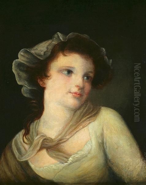 Portrait Of A Woman Oil Painting by Jean Baptiste Greuze