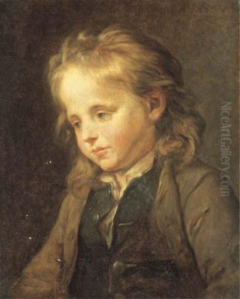 Jeune Garcon Revant Oil Painting by Jean Baptiste Greuze