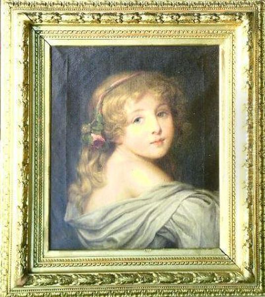 Portrait Of A Girl Oil Painting by Jean Baptiste Greuze