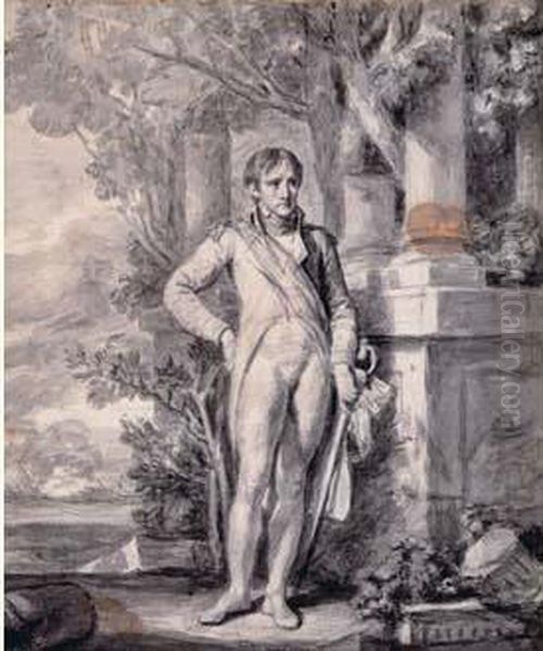 Bonaparte Premier Consul, Debout Pres D'une Colonnade Oil Painting by Jean Baptiste Greuze