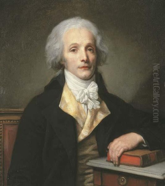 Portrait Of Nicolas-pierre-baptiste Anselme Oil Painting by Jean Baptiste Greuze