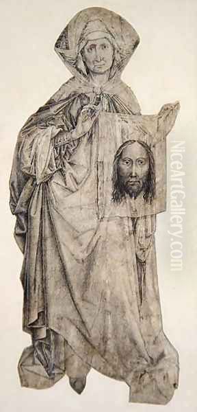 Saint Veronica Oil Painting by Robert Campin