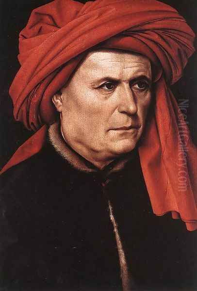 Portrait of a Man Oil Painting by Robert Campin