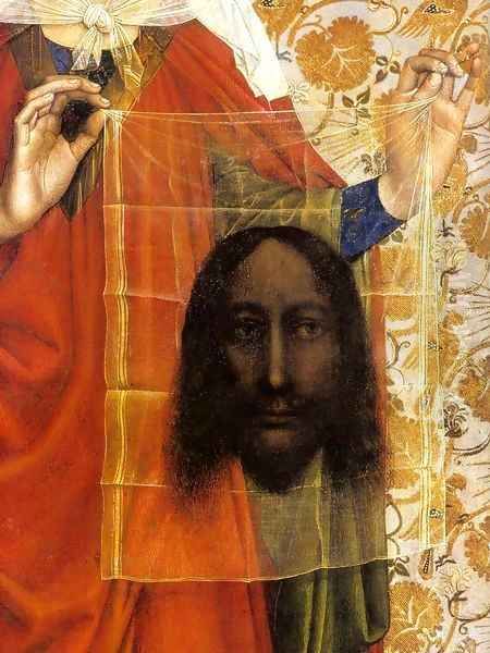 St Veronica (detail) Oil Painting by Robert Campin