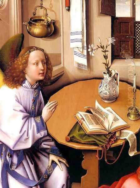 Merode Altarpiece (detail) 2 Oil Painting by Robert Campin