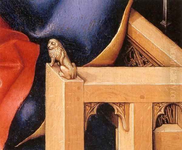 Merode Altarpiece (detail) 3 Oil Painting by Robert Campin