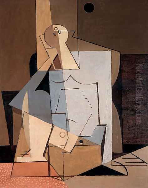 Composition Oil Painting by Louis Marcoussis (Ludwik Markus)